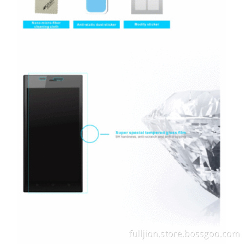Anti-crack 0.33mm right angle tempered glass screen for Xiaomi Mi3